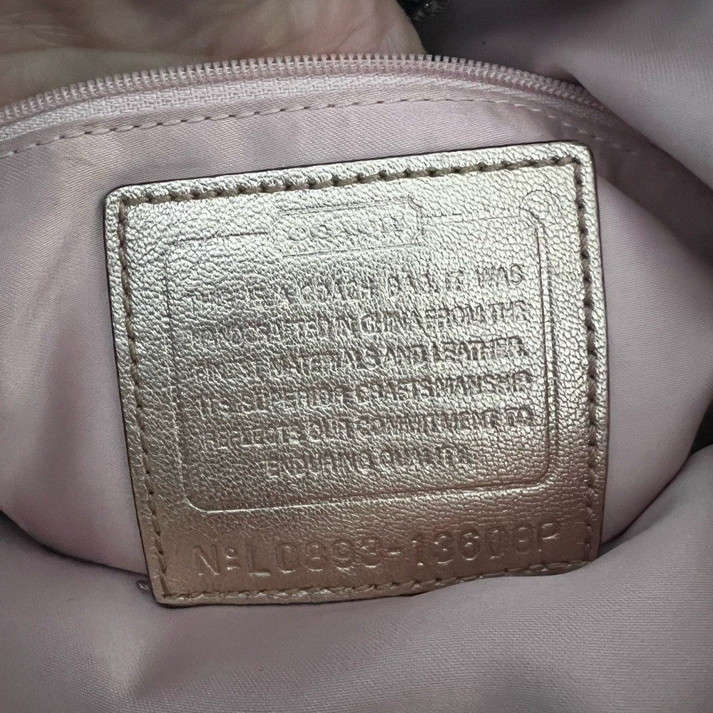 Coach Large Rose Gold Leather Satchel Bag - Picture 5 of 13